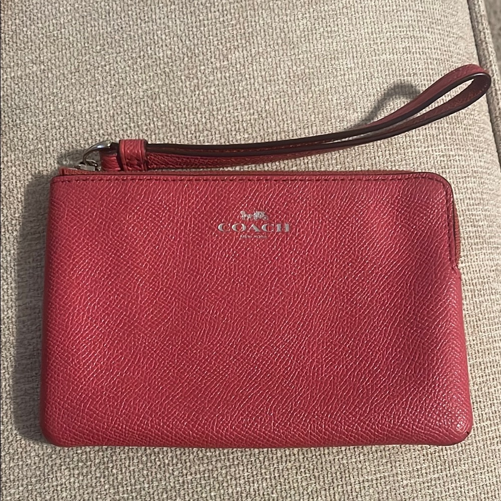 Coach Red Wristlet